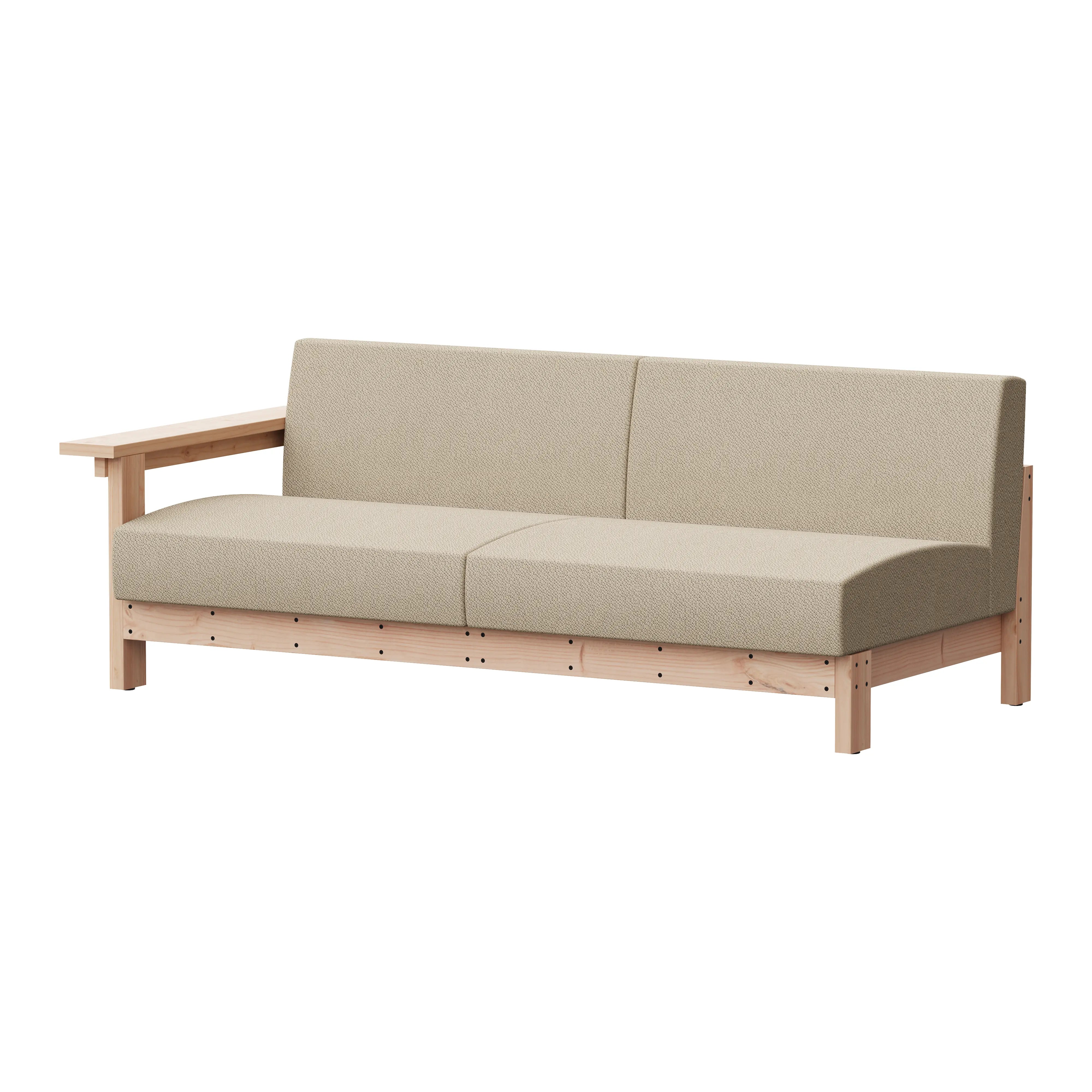 KOBO LOUNGE SERIES SOFA 3P ONE ARM-R